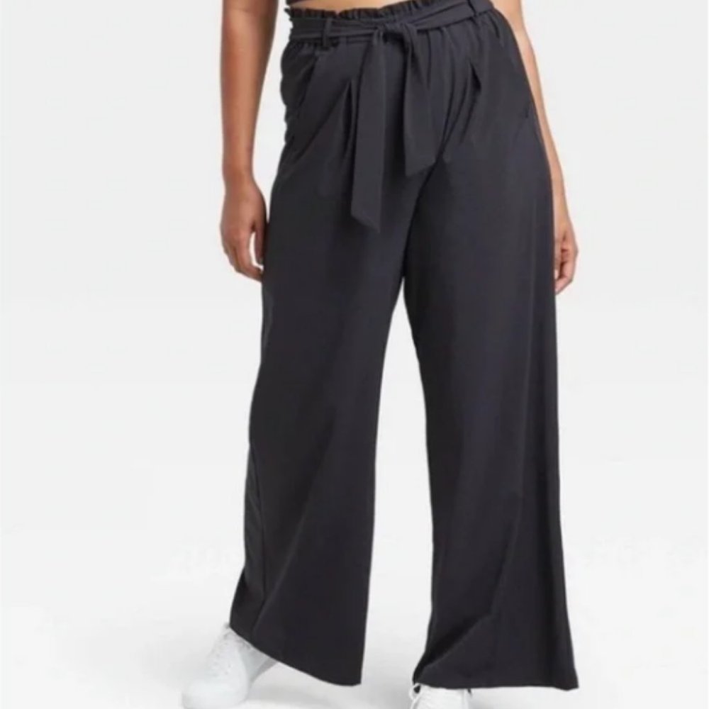 All in Motion Wide Leg Belted Pants